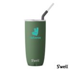 Custom S'well® Tumbler w/ Straw - 24oz - 2